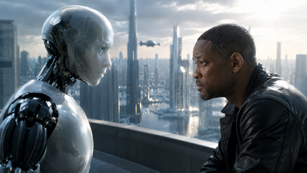 Película Yo Robot basada en novela de Isaac Asimov